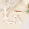 6 PCS Bone Hair Clips White Bone Hairpins Plastic bone