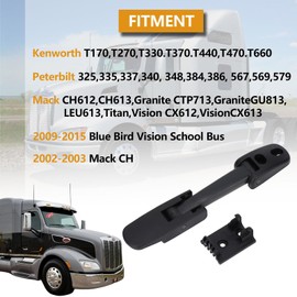 2 Pack Heavy Duty Hood Latch Kit,LH/RH fit for Peterbilt 325, 335, 337, 340, 348, 384, 386, 567, 569, 579 /Kenworth T170, T270, T330, T370, T660/Mack CH/Blue Bird 315-5502&315-5503