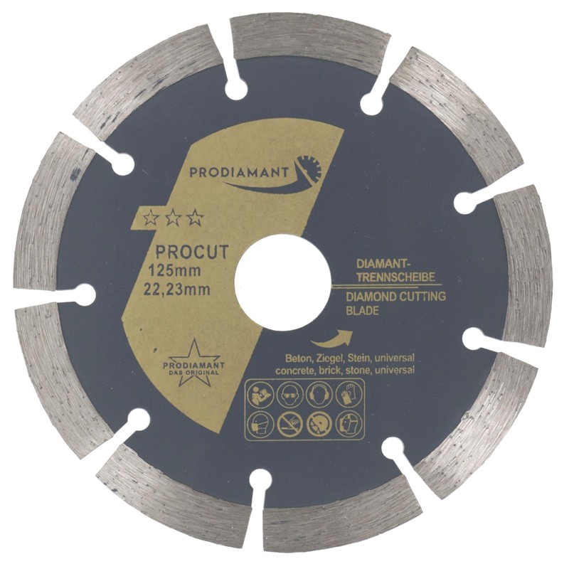 PRODIAMANT set of 2 universal diamond cutting disc 125mm 5