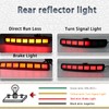 PGTOPONE Upgrade LED Rear Bumper Reflectors Light Fog Brake Tail