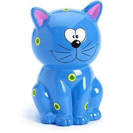 Mousehouse Gifts - Kids Money Box - Cat Design - Gift for Boys/Girls - Blue