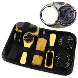Unbranded Cleaning Brush Shine Care Kit Polish Brush Set Kit Shoes Care Shoe Cleaning Boot