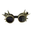 shoperama Goggles with Spikes Bronze Gold Steampunk Glasses Welding Goggles