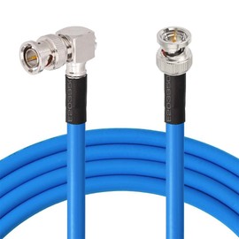 Superbat SDI Cable 30 cm Right Angle Connector 3G/6G/12G SDI BNC Cable (Belden 1694A, 75ohm) for HD Camera CCTV Monitor SDI Video Equipment Supports HD-SDI/3G-SDI/6G-SDI/12G-SDI/4K/8K (Pack of 1)