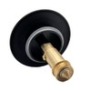 Pop Up Sink Plug 66 mm Black Matt Solid Brass,