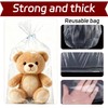 JiuXinYuKeJi 6 Pcs 90x120CM Extra Large Clear Plastic Storage Bags