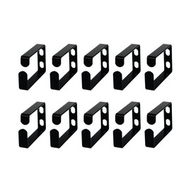 Metal Master - 10 Pack Metallic Cable Manager Ring Network Rack Cable Management Ring Cable Management Hook for Network Patch Cables, Fiber Optic, Power Cords - Made in Taiwan