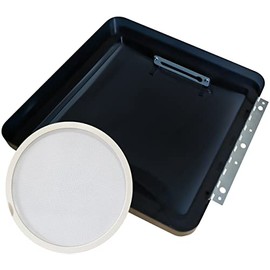 Rv Roof Vent Lid Dome Cover Remplacement compatible with Fantastic Fan with Screen (Smoke)