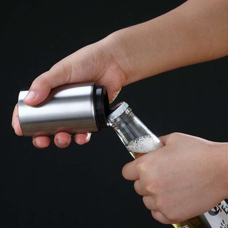 HQY Automatic Bottle Opener, No Cap Can Escape