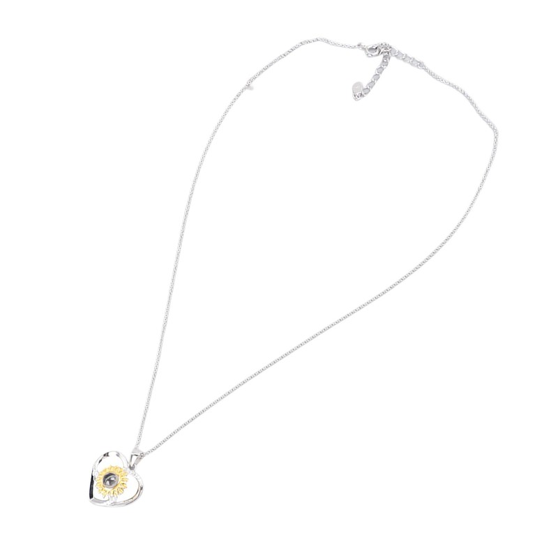 Elegante Collar de Plata S925 con Forma de Corazón de