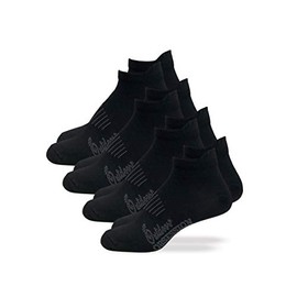Outdoor Obsession Mens Womens Low Cut Ankle Heel Tab Athletic Socks 4 Pair Pack (Black, Shoe Size 9-13 - Sock Size Large)
