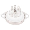Aqevn 10pcs Ceramic B9A Silver Plated 9 Pin Vacuum Tube