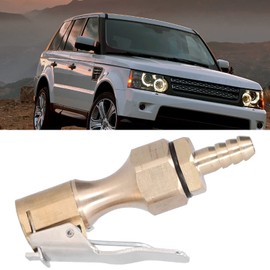 Tire Chuck,KIMISS Tire Inflator Chuck Copper Tire Inflator Locking on Chuck Air Compressor Pump Adapter with 6.5mm Barb Connector for Tire Valve