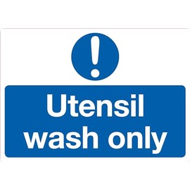 Fish/RAW/Cooked Meat/Vegetables/Food Hygiene Food Kitchen S/A Stickers (Utensil wash only) 210mm x 148mm