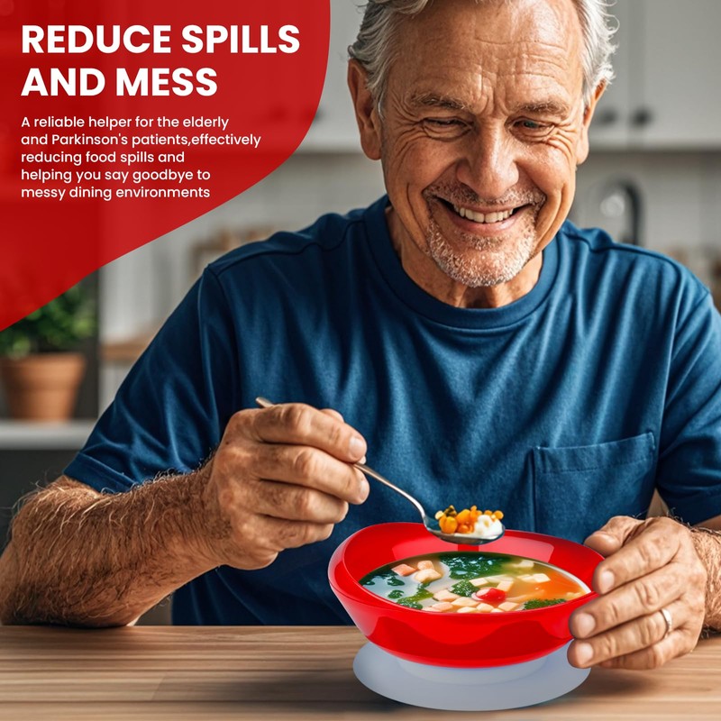 2Pack Spill Proof Scoop Bowl with Non-Skid Suction Base, Adaptive