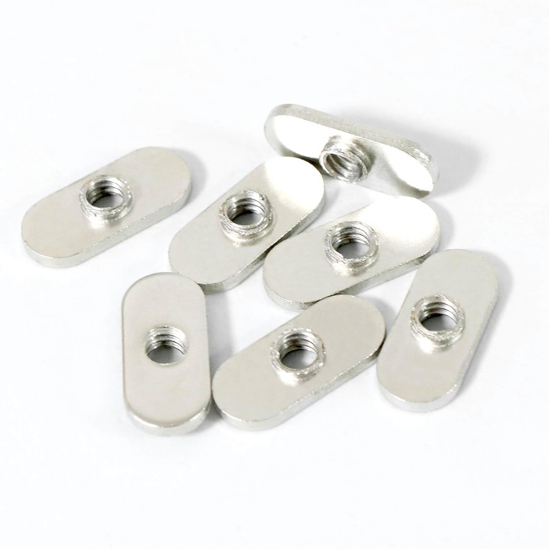 Axageid 20 Packs 1/4"-20 Centered Hole Sliding T-Nuts for 10