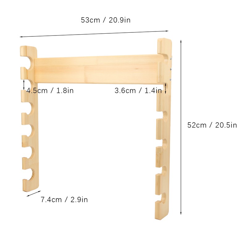 Fishing Rod Storage Rack Holder Pole Bracket WallMounted 6 Position