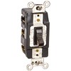 Leviton 1288 30-Amp 120-Volt Toggle Double-Pole AC Quiet Switch, Brown