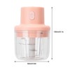 Procesador de Alimentos Eléctrico, Picadora de Carne Inalámbrica 250ml, Picadora