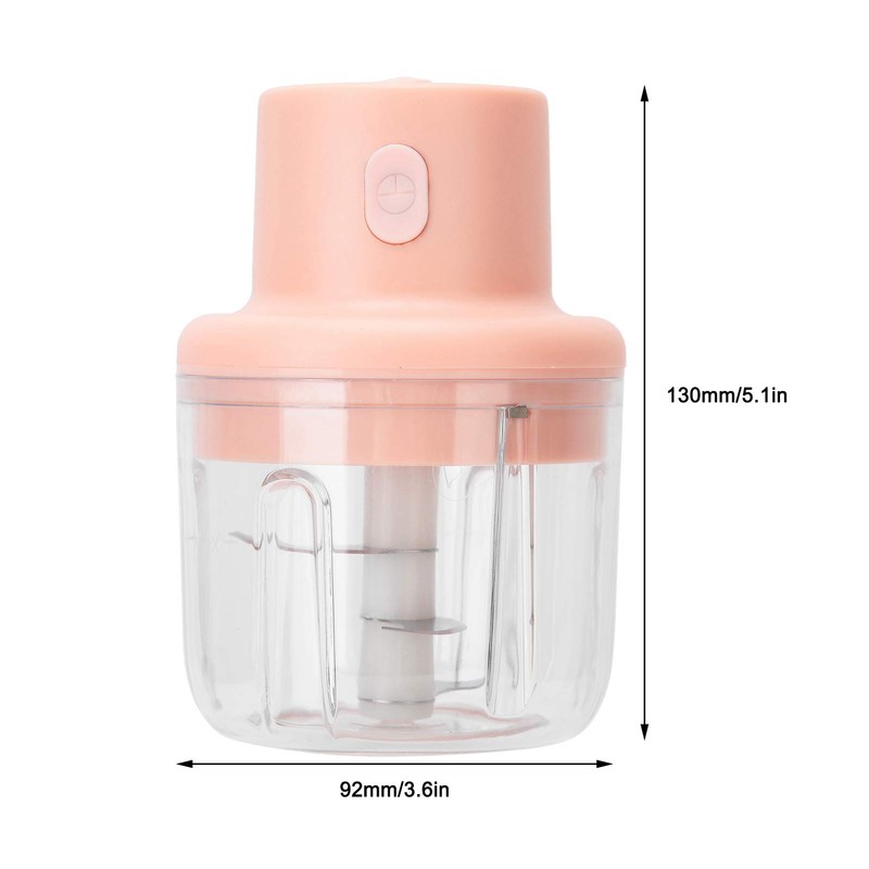 Procesador de Alimentos Eléctrico, Picadora de Carne Inalámbrica 250ml, Picadora