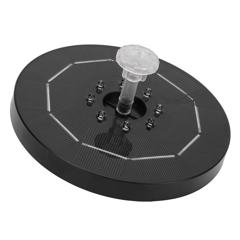 Solar Fountain LED Colorful Lighting Solar Powered Floating Bird Bath