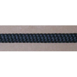 DOUBLE DIAMOND HALTER COMPANY 1/2″ TREELINE BRANNAMAN LEAD ROPE - Black, 15'