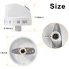 2Pcs 316442512 Burner Control Knob, Gas Range Knobs Compatible with
