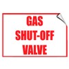 Gas Shut Off Valve Hazard Emergency Label Decal Sticker 7