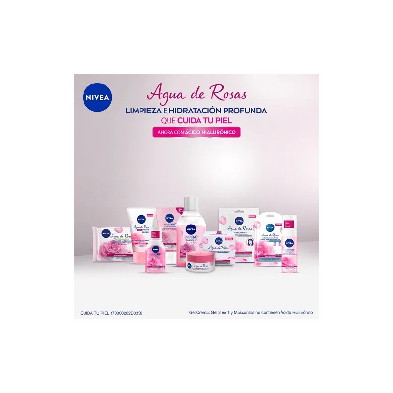 Gel Facial Limpiador Nivea Agua De Rosas 150 Ml