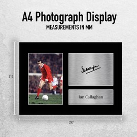 HWC Trading A4 Ian Callaghan Liverpool Gifts Printed Signed Autograph Picture for Football Fans and Supporters