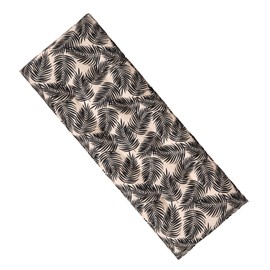 OHS 2 Seater Bench Seat Pad Leaf Print Garden Bench Cushion, Soft Comfy Outdoor Furniture Cushions Waterproof Bench Pad For Patio or Dining, Monochrome-110x40cm