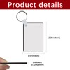 AiDiYGECO 60 Pcs Sublimation Keychain Blanks Ornament bulk Rectangle Double