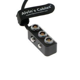 Alvin's Cables Run Stop Power Cable for ARRI Alexa Mini LF RS 3 Pin to RS 3 Pin and 2 x 2 Pin 1 to 3 Power Splitter Box for ARRI Alexa Red Teradek