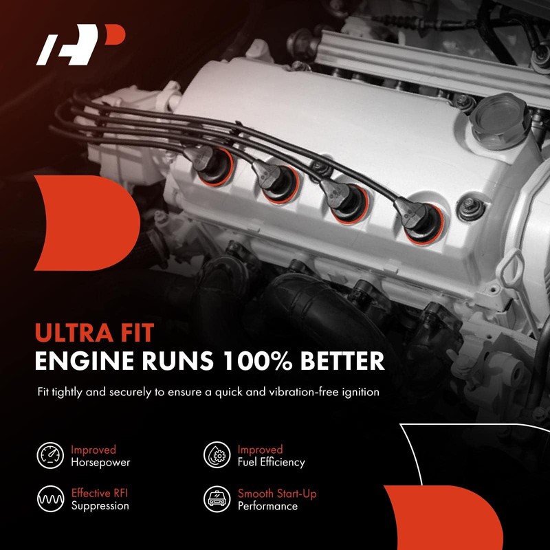 A-Premium 9PCS Spark Plug Wires Compatible with Buick Regal, Apollo,