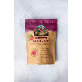 Sisters Fruit Company, Cranberry Apple Chips, All-Natural, No Preservatives, Fat-Free (Contains SIX 2.25 OZ. Bags)