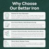 Organics Ocean Better Iron Supplement with Vitamin C - Plant-Based