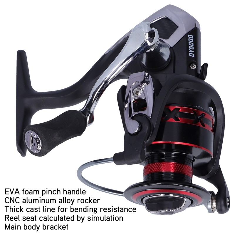 13+1 Bearing Spinning Reel 5.2:1 Gear Ratio Metal Wire Cup