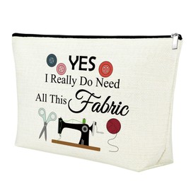Seamstress Gifts for Women Makeup Bag Sewing Gift Quilter Gift Sewing Machine Gift for Mom Aunt Cosmetic Bag Sewing Lovers Gift Thank You Gift Ideas Birthday Mother's Day Gift Travel Cosmetic Pouch