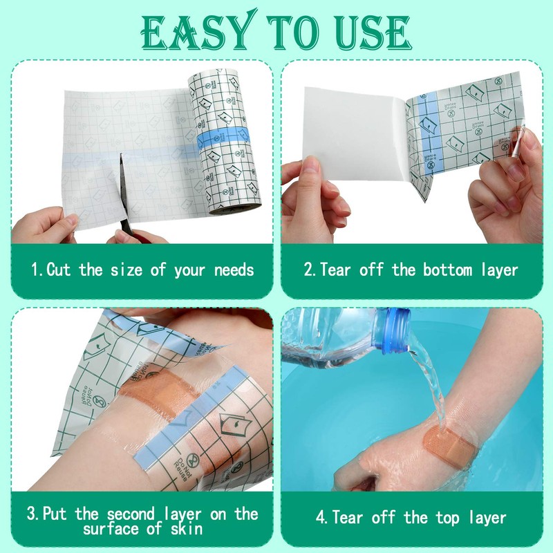 Transparent Dressing Adhesive Bandage Waterproof Clear Adhesive Bandages Stretch Tape