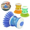 GOSONO 2PCS Hydraulic Plastic washing brush pot multicolor kitchen gadgets