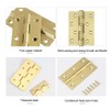 YOFASEN Brass Hinges - Copper Folding Butt Hinges Small Cabinet