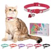 DILLYBUD Rhinestone Cat Collar Breakaway with Bell, Diamond Cat Collar