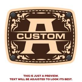 CityLocs Custom Initials Hat with Engraved Leather Patch - Letter: A, Hat Color: Maroon/Blk Trucker