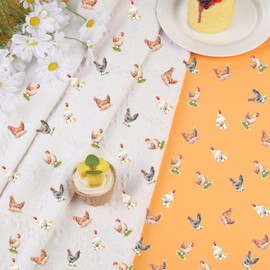 Funmemoir Chicken Party Decorations 200PCS Chicken Confetti Chicken Themed Birthday Baby Shower Table Decorations Scatter Confetti Double Sided for Farm Animals Chicken Theme Party Decorations