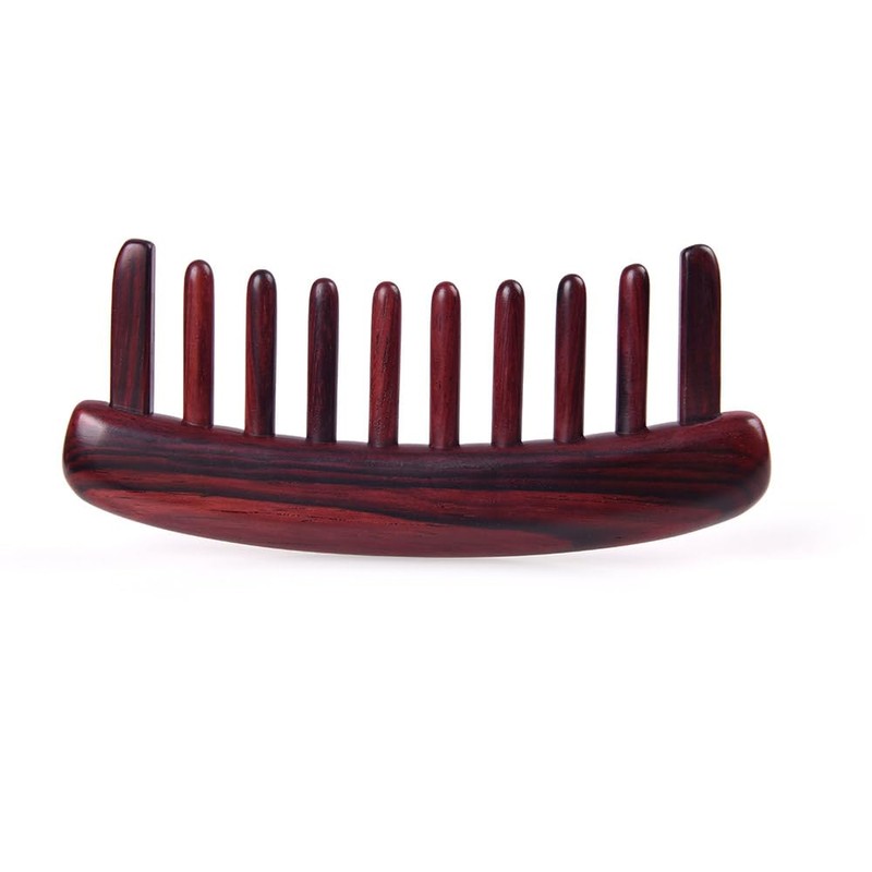 TAN MUJIANG Hair Comb Natural Wood Wide Tooth Scalp Massage