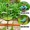 Retrome Deck Mounted Bird Bath Feeder Combo for Outside, Iron