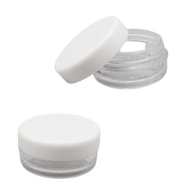 Safe cap lid, clear plastic, small moisture cream container, small moisturizing cream container, mini sample, refill, empty bottle 2g / 방지캡 뚜껑 투명 플라스틱 수분크림 소형 용기 작은 보습크림용기 미니 샘플 리필 공병 2g