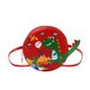 ZGMYC Cartoon Dinosaur Crossbody Purse for Boys Girls, Cute Round