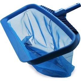 STARGOODS 20" Pool Skimmer Net - Heavy-Capacity Deep Bag Leaf Rake for Inground & Above Ground Pools - Fine Mesh Catches Leaves, Pet Hair & Debris - Pool-Safe Rounded Edges - Fits Standard Poles, Blue