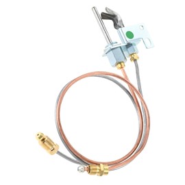 SURIEEN Natural Gas Pilot Burner Assembly, Replacement for Real Fyre PT-1 Pilot G45 and G46 Burner, PAC-2NAT, Hargrove Gas Logs NG Pilot RSTPB-18, White Rogers, Majestic, Majco Indoor Fireplace